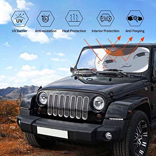 車用サンシェード 夏目友人帳 ニャンコ先生 猫 アニメ 遮光サンシェード 車用フロントシェード 車用品 高温隔 A B08ks78h Amadeヤフ 本店 通販 Yahoo ショッピング