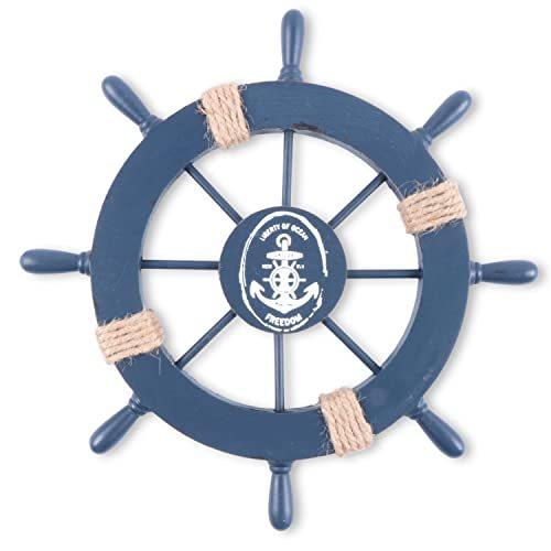 舵（操舵輪） 船 進行方向 操作 舵輪 だりん 操舵輪 そうだりん 木製 8本