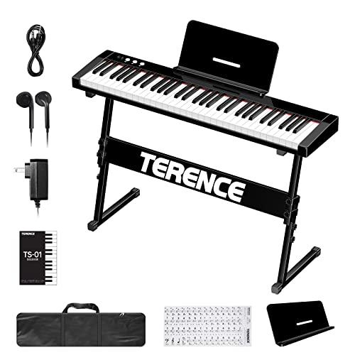 TERENCE 電子ピアノ 61鍵盤 初心者向け 電子キーボード ピアノ 音色140 