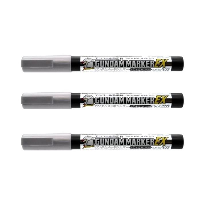 GSIクレオス ガンダムマーカーEX ガンダムメッキシルバー Amazon | GSIクレオス ガンダムマーカーEX 3本セット (メッキ