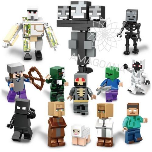 送料無料 ミニフィグ１3体セット アイアンゴーレム ウィザー 村人 マインクラフト レゴ互換 ブロック 組立マニュアル Mfset0013 輸入雑貨amagoana 通販 Yahoo ショッピング