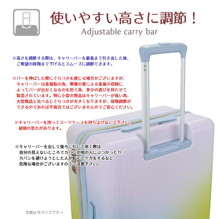 Siffler（シフレ） ジッパースーツケース キャリーバッグ Sサイズ 軽量