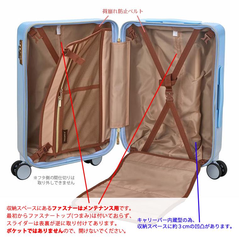 Siffler（シフレ） ジッパースーツケース キャリーバッグ Sサイズ 軽量