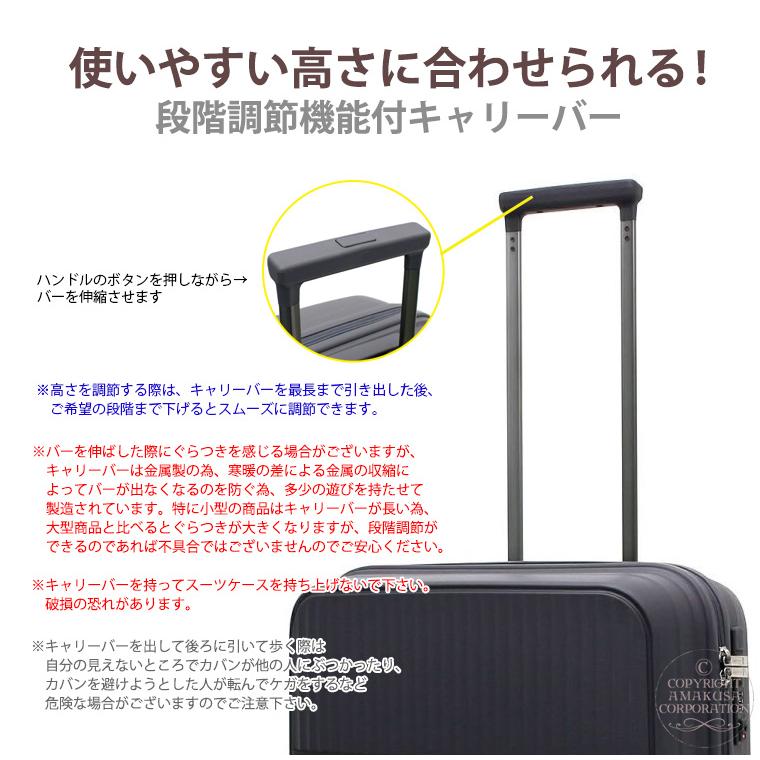 Siffler（シフレ） ジッパースーツケース 超軽量 機内持ち込み Sサイズ