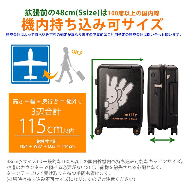 Miffy（ミッフィー） スーツケース キャリーバッグ キャリーケース