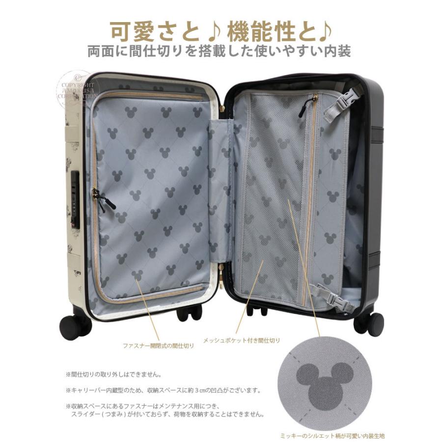 アウトレット ディズニー スーツケース キャリーバッグ キャリーケース 機内持ち込み可 Sサイズ 小型 軽量 双輪 シフレ Dny2246 48cm 30l