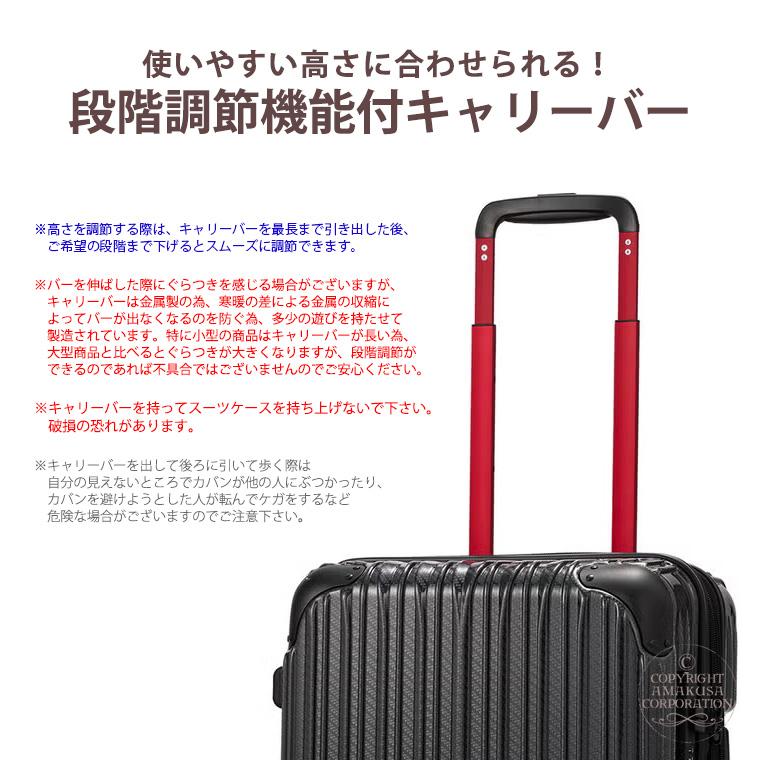Siffler（シフレ） スーツケース キャリーケース 拡張機能付 Mサイズ