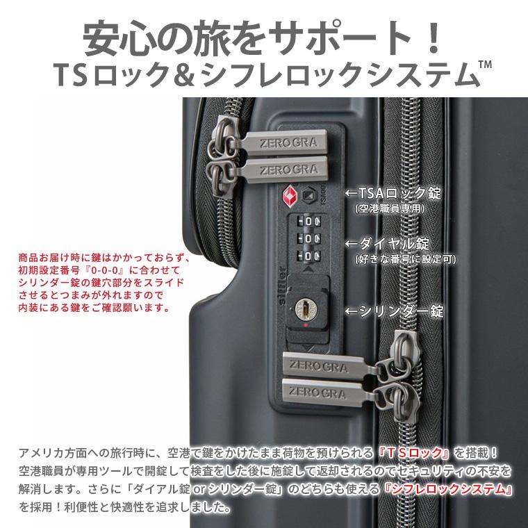 ZERO GRA スーツケース キャリーケース キャリーバッグ Sサイズ 機内