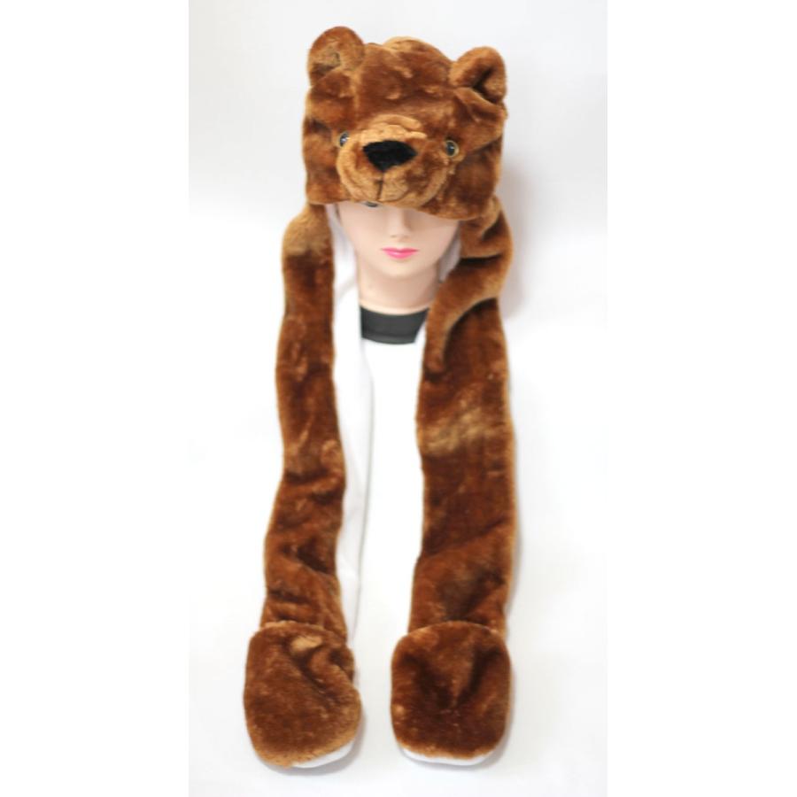 熊 クマ Bear 帽子 ブラウン ロング 着ぐるみ Amaletplay 動物 シリーズ Hat Bear Brown Long Amalet Select 通販 Yahoo ショッピング