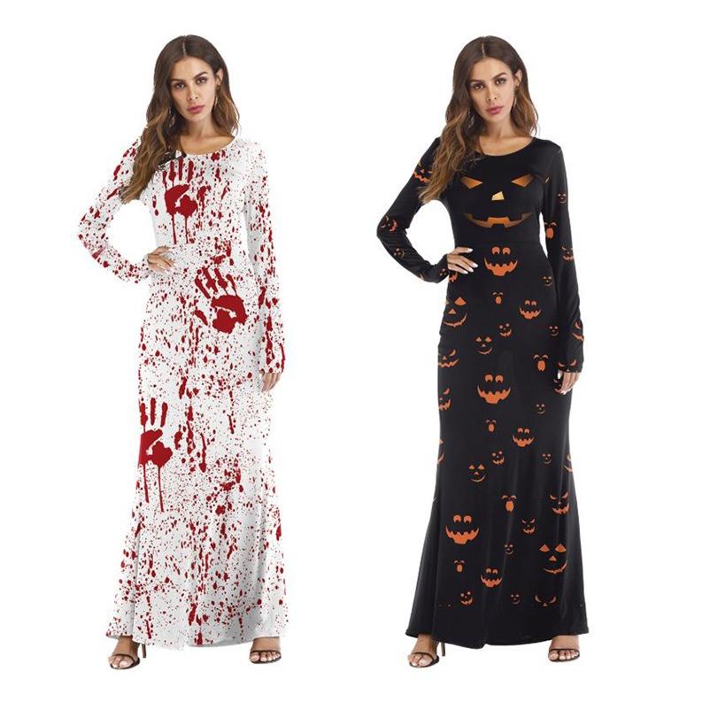 ハロウィン ロング タイト ドレス 手形 血 かぼちゃ お化け 大人 レディース 大きいサイズ Hw Longdr Amalet Select 通販 Yahoo ショッピング
