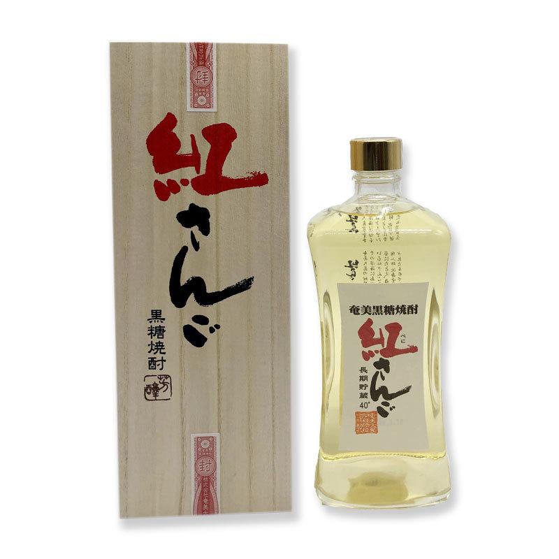 黒糖焼酎 紅の宴 紅さんご 桐箱入り 40度 720ml : 奄美のめぐみ黒糖
