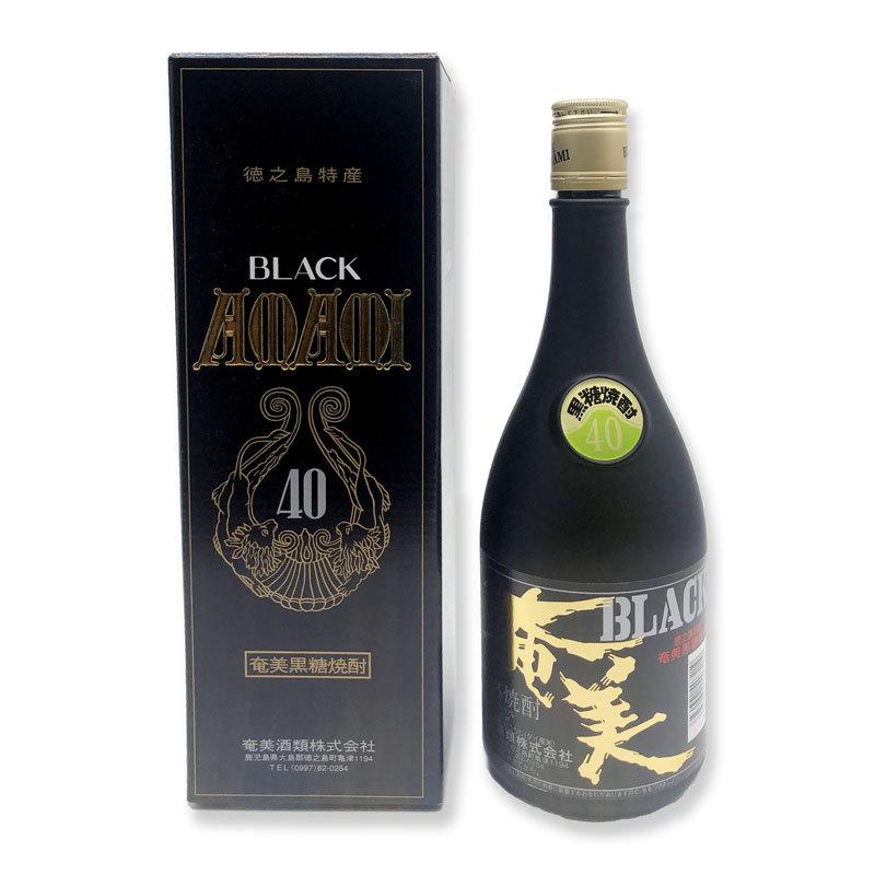 黒糖焼酎 ブラック奄美 Black Amami 40度 720ml : 奄美のめぐみ黒糖