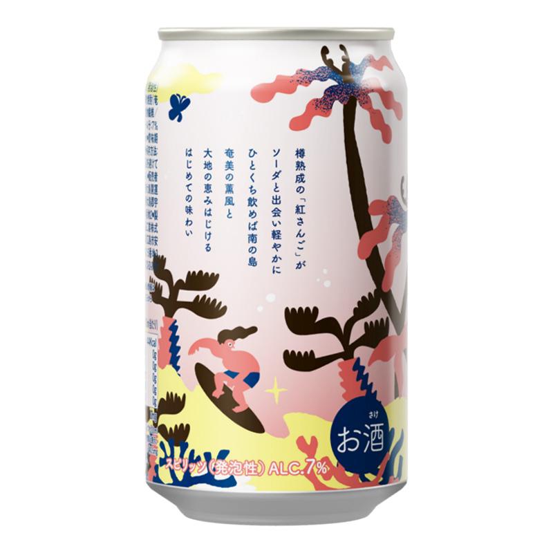 奄美大島開運酒造 奄美大島 RED CORAL 紅さんごソーダ 7% 350ml 奄美大島開運酒造 奄美大島 RED CORAL 紅さんごソーダ 7% 350ml