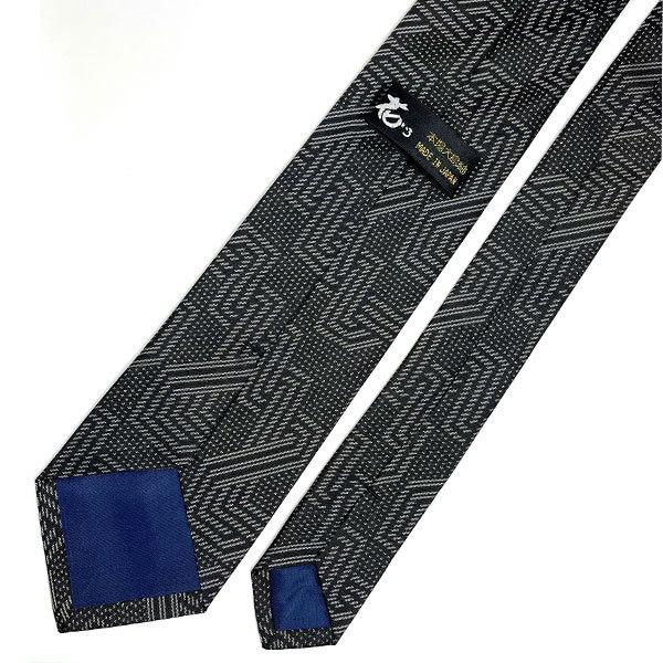 大島紬　都喜ヱ門工房　ネクタイ 送料無料】本場大島紬ネクタイ＜工房花いろ＞（秋名バラ/ブラック