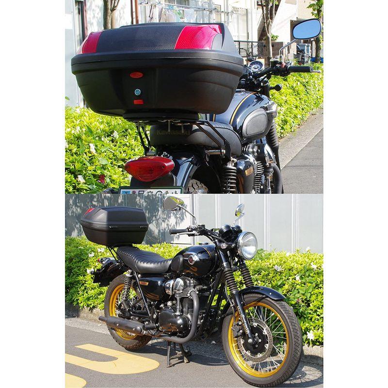 お歳暮 ワールドウォーク W800 W650 W400用 リアキャリア リアボックス