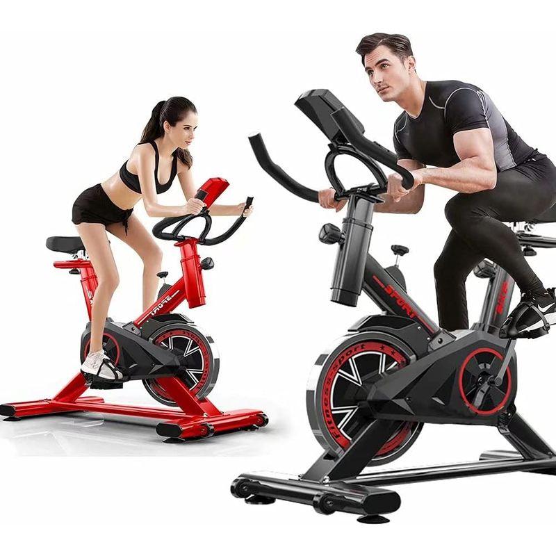 フィットネスバイク 静音 トレーニング バイク 負荷調節可能 ダイエット器具 家庭用 耐荷重120KG エクササイズバイク 心拍数測定 デジ