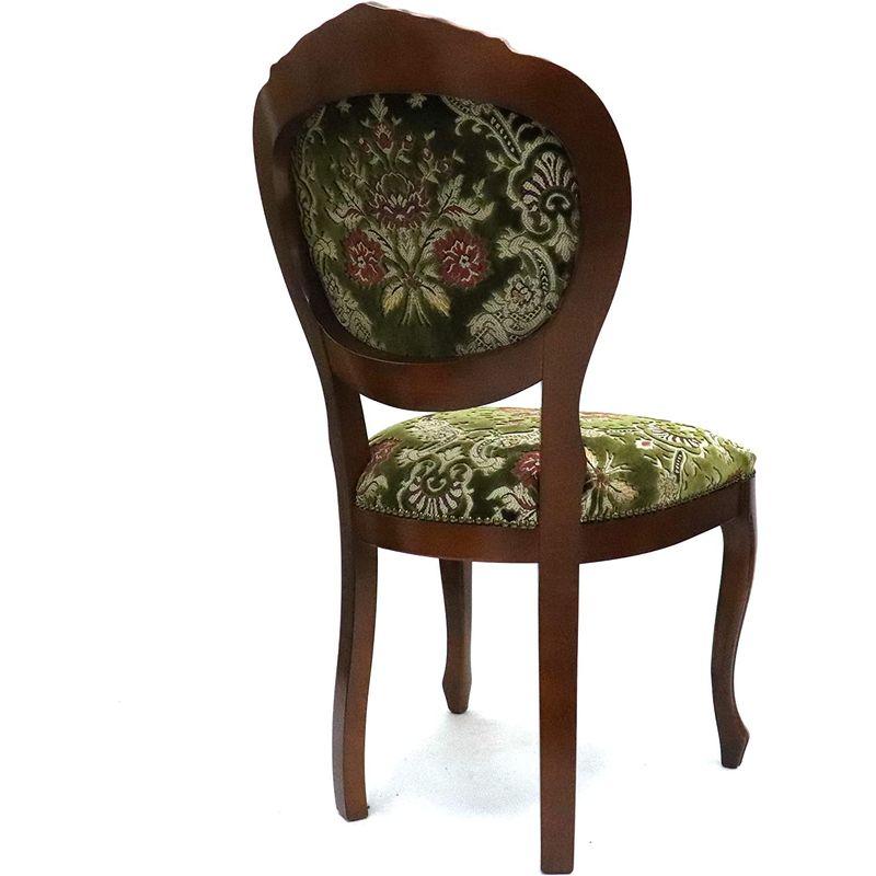 【国産】 IMA TRADING イタリア製 クラシック家具 猫脚ダイニングチェアー2脚セットグリーン 49×54×H97(SH50)cm / 2-2 【TMF2708292927】(94511円)