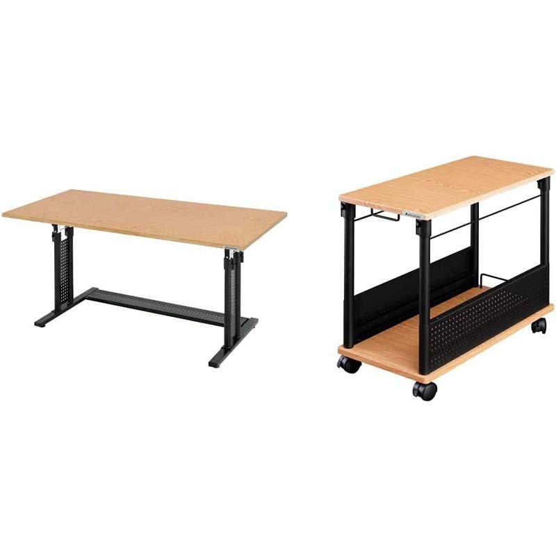 Bauhutte(バウヒュッテ) PCデスク 昇降式 (幅120cm×奥行55cm) 木目 BHD