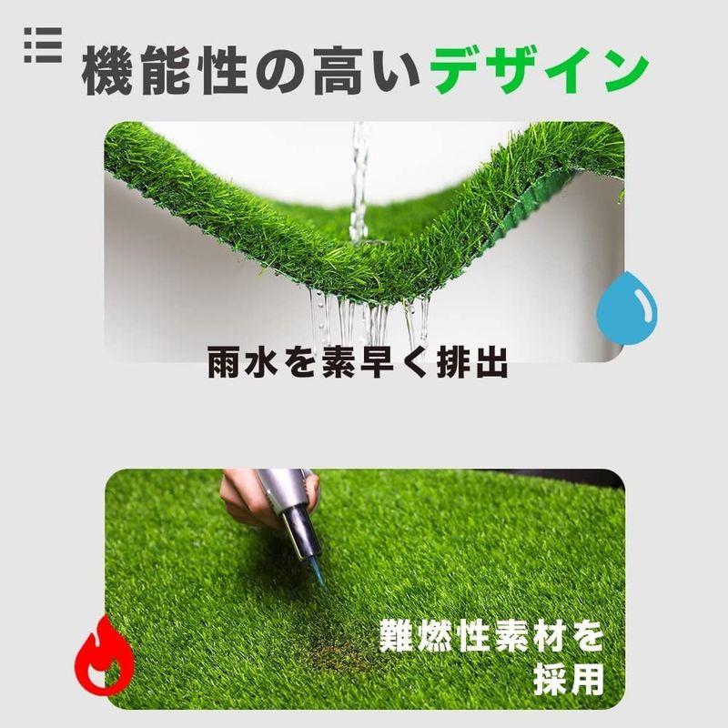 リアル 人工芝 芝丈 ロール 幅1m 長さ10m 難燃加工 4層加工 高排水性 ロール巻き ふわふわ (3cm(30mm)) 人工芝 芝丈 ロール 幅1m 長さ10m 難燃加工 4層加工 高排水性 ロール巻き ふわふわ 3cm 30mm