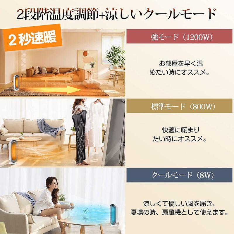 2022冬新型』 セラミックヒーター 知能恒温 メモリー機能 セラミックファンヒーター 暖房器具 省エネ 電気ファンヒーター 首振り 3段 セラミックヒーター 知能恒温 メモリー機能 S720