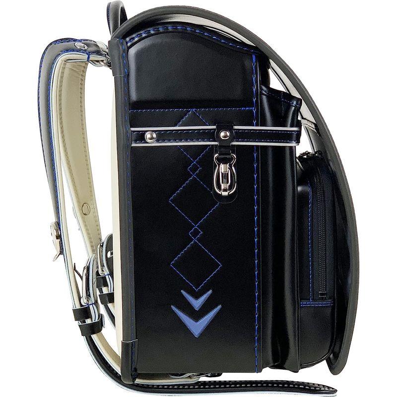 水野鞄店 瞬ピカッ フィットちゃん 安ピカッ ランドセル ブラック/ブルー 男の子 2023年度モデル 30-44 ランドセル