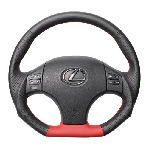 REAL (レアル) ステアリング 【レクサスIS (20系)】 レッドセレクション (オールレザーレッドステッチ) ISD-LPB-RD