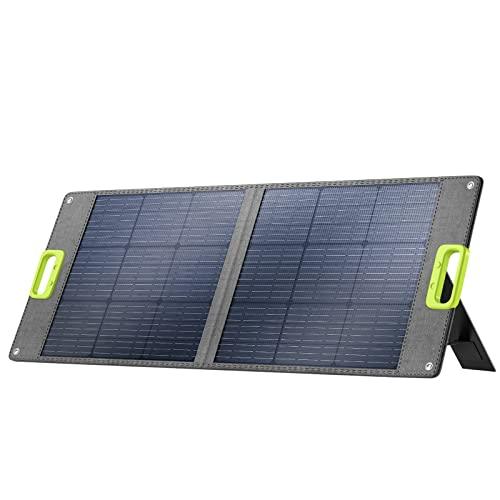 白 フリル付 CTECHi ソーラーパネル 100W 折りたたみ式 最新型ETFE
