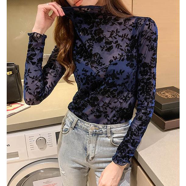 期間限定（クーポンで1974円!）透かし 花柄インナートップス インナー