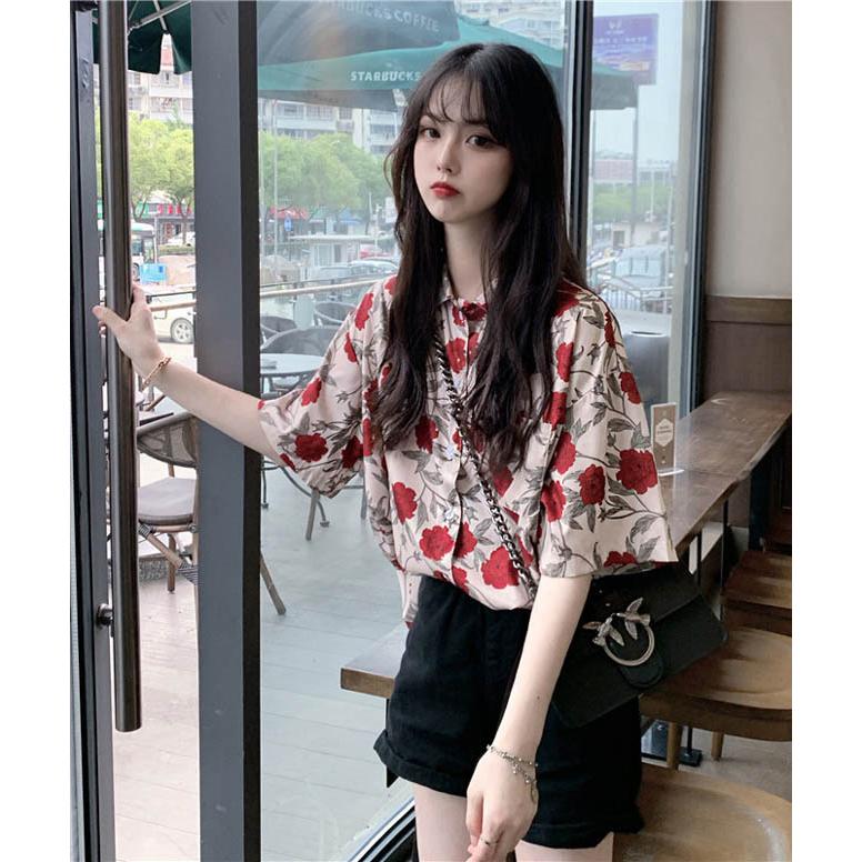 シャツブラウス 花柄ブラウス ボタニカル柄 襟付き 花柄 可愛い シャツブラウス 花柄ブラウス ボタニカル柄 襟付き 花柄 可愛い