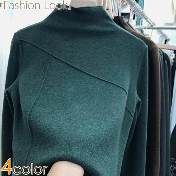 Tシャツ 起毛 インナートップス あったか 人気ブランドの新作 レディース ハイネック カラバリ トップス