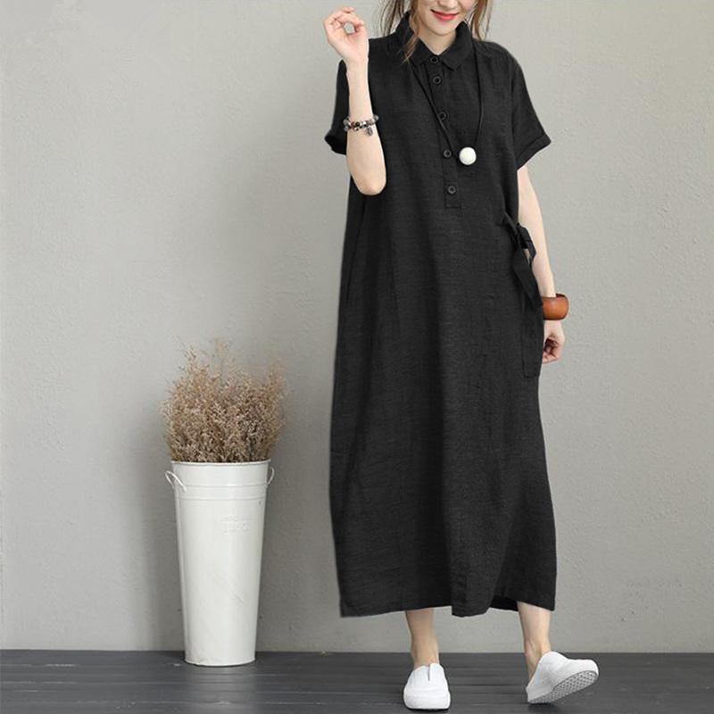 期間限定（クーポンで1974円!）シャツワンピース ワンピース ロング丈 