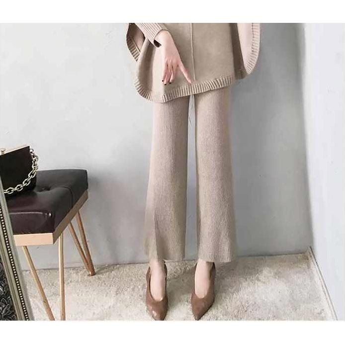 セットアップ 上下セット ニット プルオーバー タートルネック