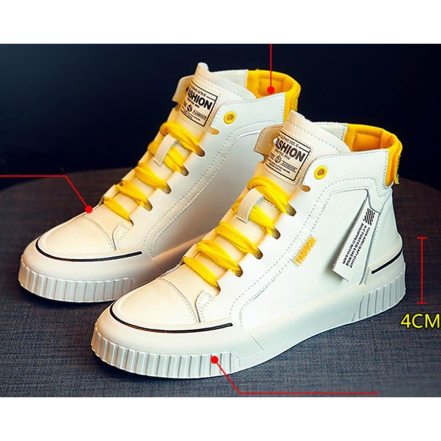 期間限定（クーポンで4493円!）スニーカー 厚底 ホワイト ハイカット