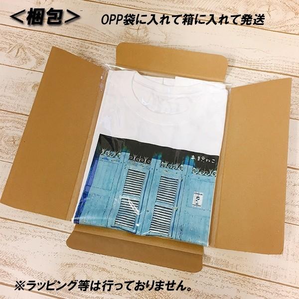 赤レンガと猫Tシャツ　XS〜Lサイズ　白 ホワイト　シンプル　メンズ　レディース　白黒　厚手　トラ猫　野良猫｜amaneko｜14