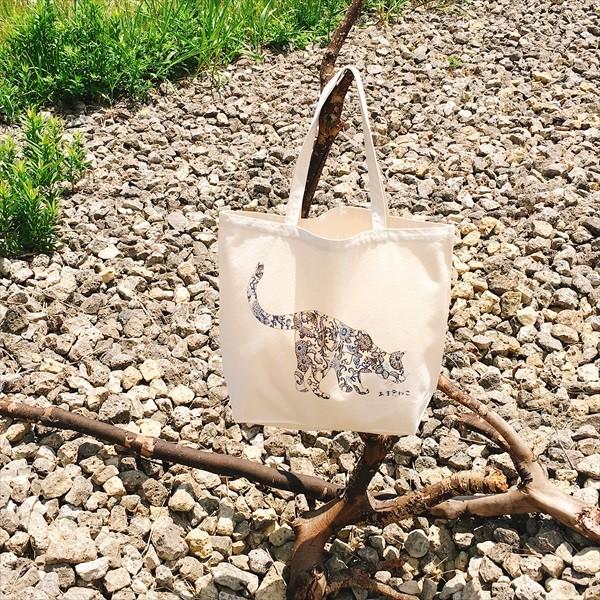 琉球紅型　猫トートバッグ　Lサイズ　20リットル　大容量　沖縄　厚手　エコバッグ　ショッピングバッグ　綿100％ |  | 02