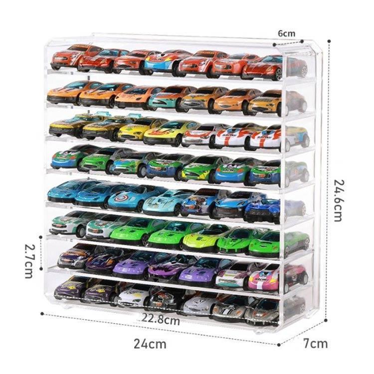 収納 車収納 ミニカーディスプレイ 透明 ミニカー ショーケース