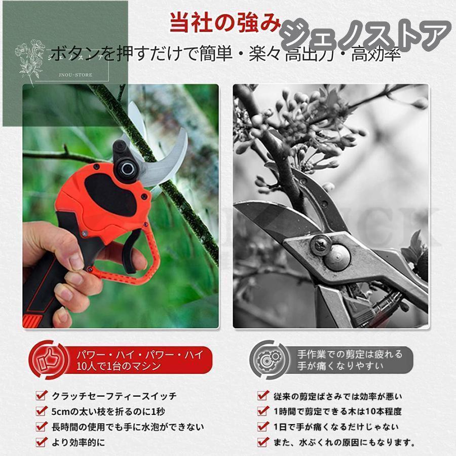 剪定ばさみ 電動 高枝切りバサミ マキタ 18Vバッテリー対応 コードレス 電動チェーンソー 高枝切り鋏 切断直径40mm 250cm 延長ポール 切断回数と電池残量表示 農業用 ZY1415824762(12566円)