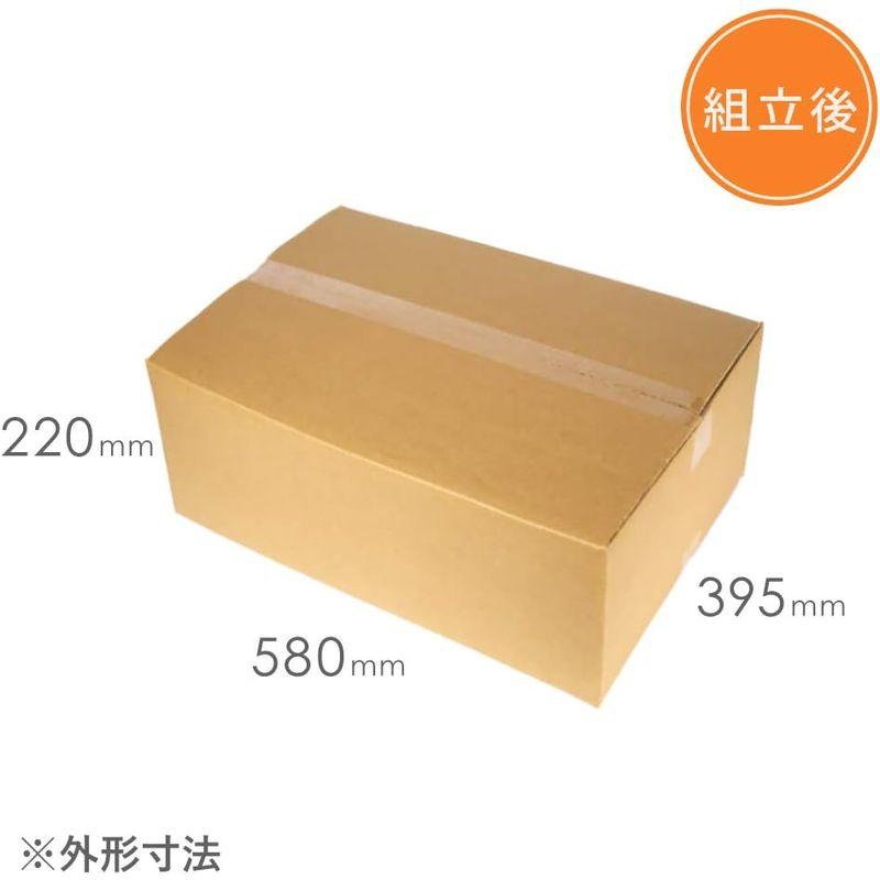 ダンボールワン　ダンボール　（段ボール箱）　×　お米30kg×1袋用　mm　宅配120サイズ　385　（40枚入り　570　×　深さ　200