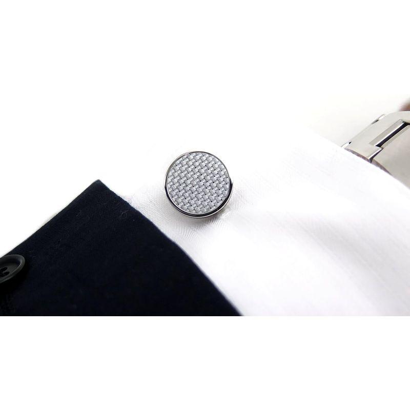 タテオシアン(TATEOSSIAN) タブレットカーボン カフス （グレイ