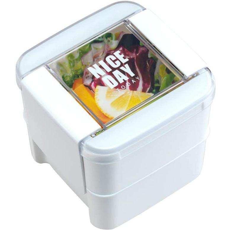 弁当箱 2段 680ml ホワイト ランチボックス スクエア おしゃれ かわいい かっこいい 四角いお弁当箱 イージーケア B 1490wh 岩崎工業 Aマートeショップ 通販 Yahoo ショッピング