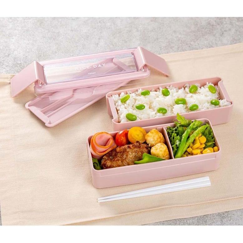 ピンクハウス♪新品未使用ランチボックス（弁当箱）ランチトリオ♪② 弁当箱 2段 ランチボックス B1488 イージーケアランチ 680mL ピンク