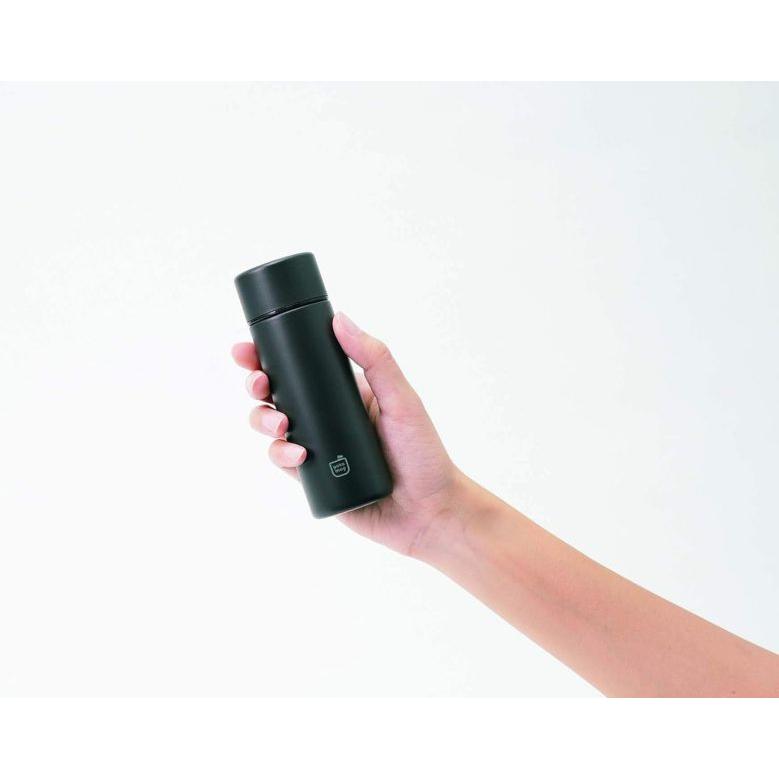 水筒 ポケマグ 120ml チャコール マグボトル 小さめ 小さい グレー ミニボトル | Kakusee | 02