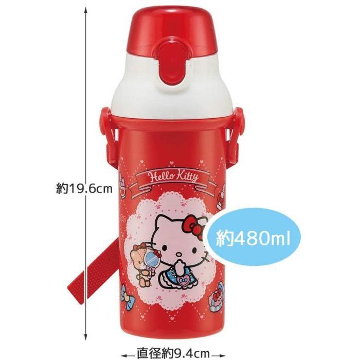 水筒 子供用 480ml  Ag+ 抗菌プラスチック サンリオ キティ おしゃれガール 日本製 PSB5SANAG-A スケーター｜amart-e｜05