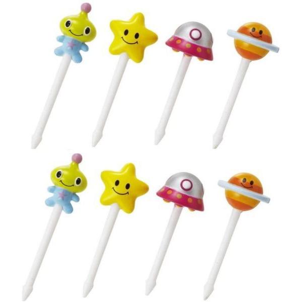 トルネ お弁当 ピック キャラ弁 デコ弁 ランチ GO!GO!宇宙 8本入 P-3205 | TORUNE | 01