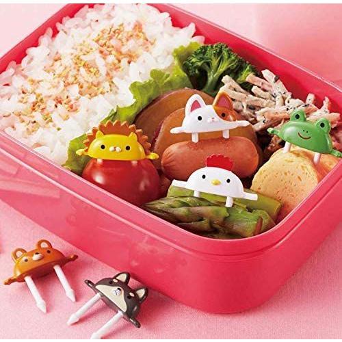 トルネ お弁当 ピック キャラ弁 デコ弁 動物 ランチ 動物 のっかりアニマル 6本入 P-3339 | TORUNE | 02