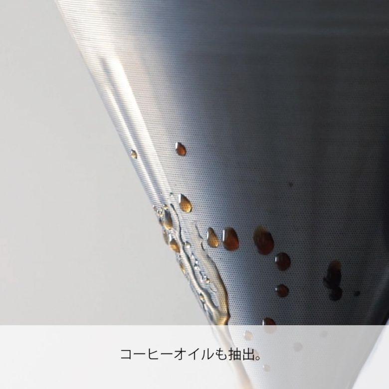 コーヒー ドリッパー ステンレス製 ダブルメッシュメタルドリッパー 1〜4杯用 コーヒードリッパー HARIO ハリオ メタルブラック  熱湯・食洗器OK DMD-02-MBK | HARIO | 02