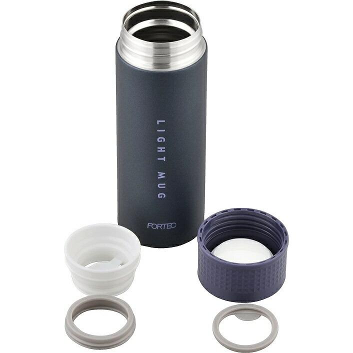 水筒 340ml ライトマグボトル フォルテック・パーク 和平フレイズ ネイビー 軽量タイプ 真空断熱構造 保温 保冷 FPR-8017 | 和平フレイズ | 01