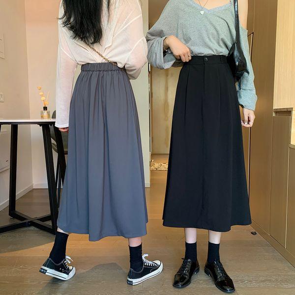 ハイウエスト スカート ロング丈  Aライン ミモレ丈 スカート |  | 02