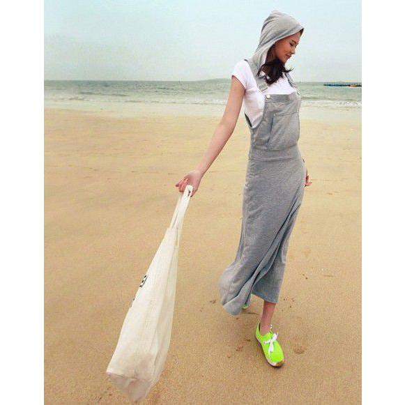 マキシワンピース サロペットスカート サスペンダーフード付き マキシ丈 レディース オールインワン ジャンパースカート |  | 03