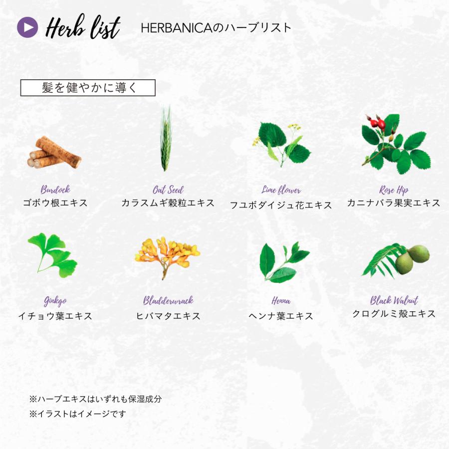 HERBANICA シャンプー 500ml グロウ | 髪の悩み 地肌 ケア